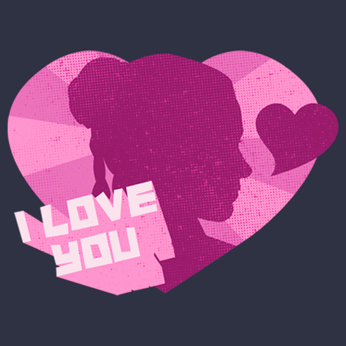 Fifth Sun Women's Star Wars Princess Leia I Love You Heart T-Shirt