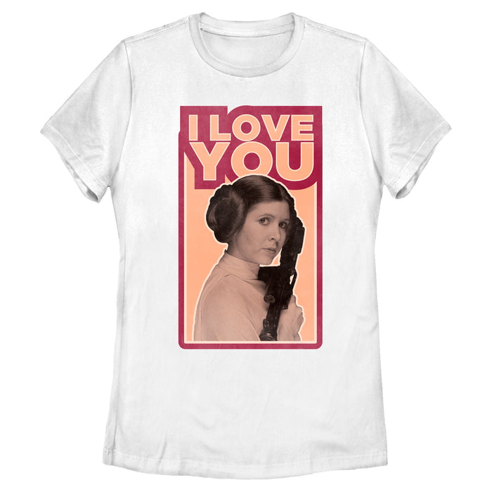 fifth sun Women's Star Wars Princess Leia Quote I Love You T-Shirt