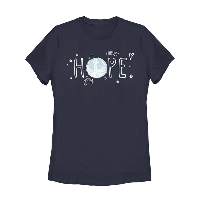 fifth sun Women's Star Wars Rebel Hope Symbol T-Shirt
