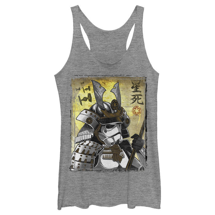 Fifth Sun Women's Star Wars Samurai Stormtrooper Racerback Tank Top