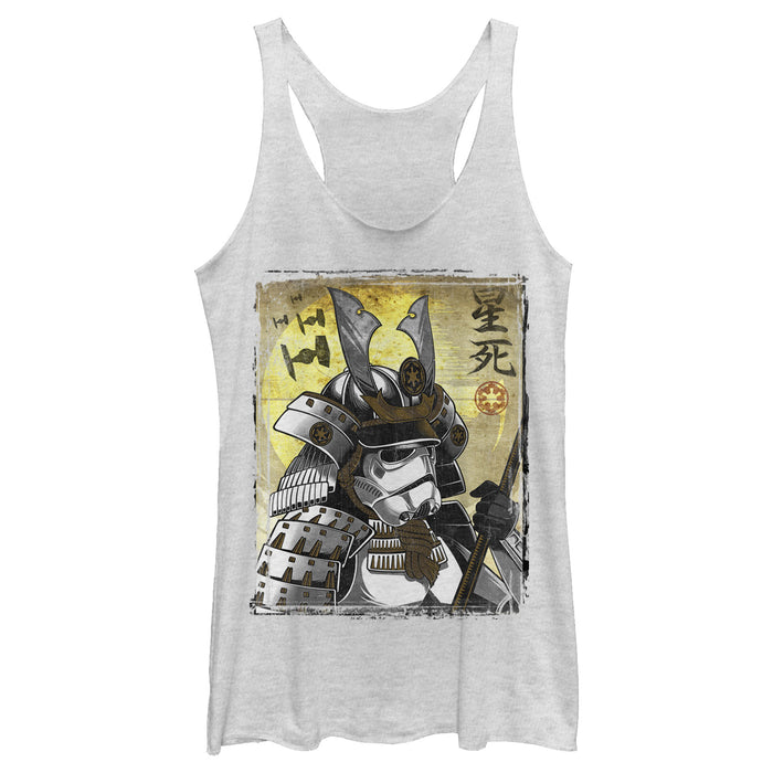 fifth sun Women's Star Wars Samurai Stormtrooper Racerback Tank Top