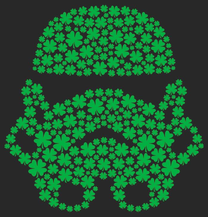 Fifth Sun Women's Star Wars St. Patrick's Day Shamrock Stormtrooper T-Shirt