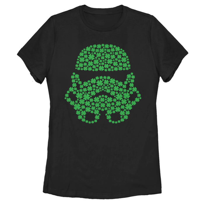 fifth sun Women's Star Wars St. Patrick's Day Shamrock Stormtrooper T-Shirt