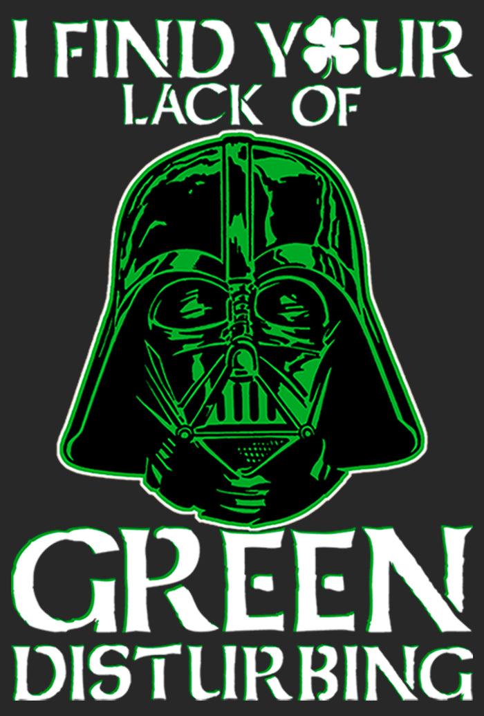 Fifth Sun Women's Star Wars St. Patrick's Day Vader Lack Of Green Clover T-Shirt