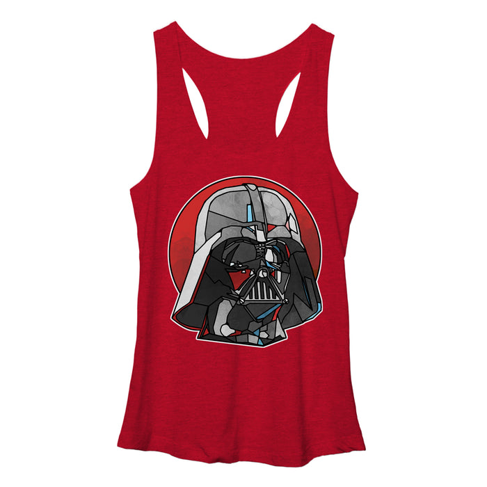 fifth sun Women's Star Wars Stained Glass Darth Vader Racerback Tank Top