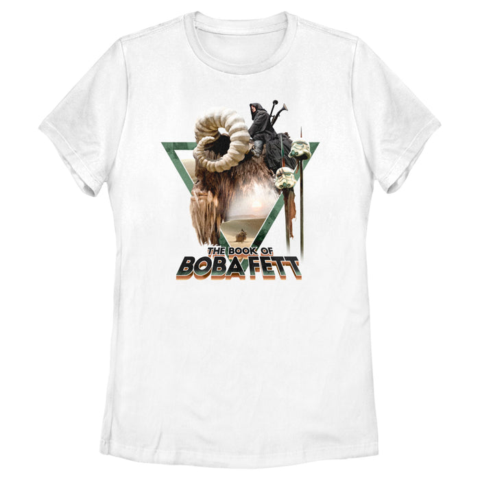 fifth sun Women's Star Wars: The Book of Boba Fett Bantha Ride Boba T-Shirt