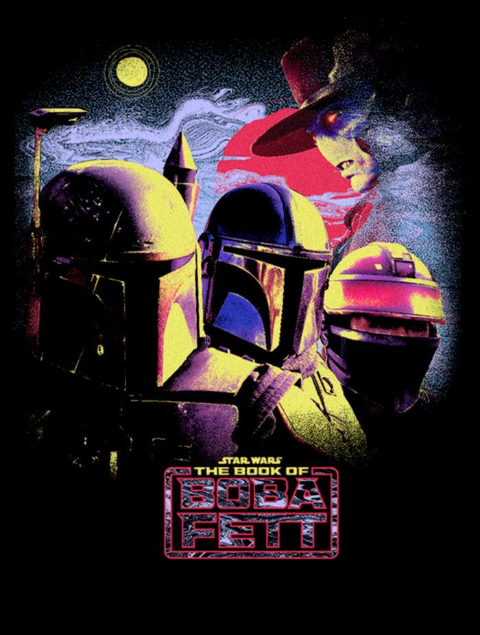 Fifth Sun Women's Star Wars: The Book Of Boba Fett Cad Bane Vs Shand Djarin & Boba Fett T-Shirt