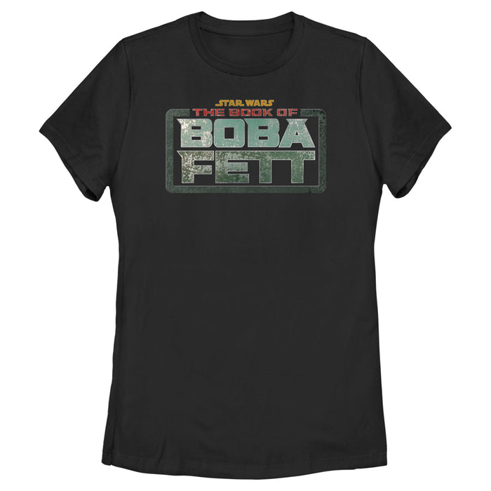 fifth sun Women's Star Wars: The Book of Boba Fett Distressed Logo T-Shirt
