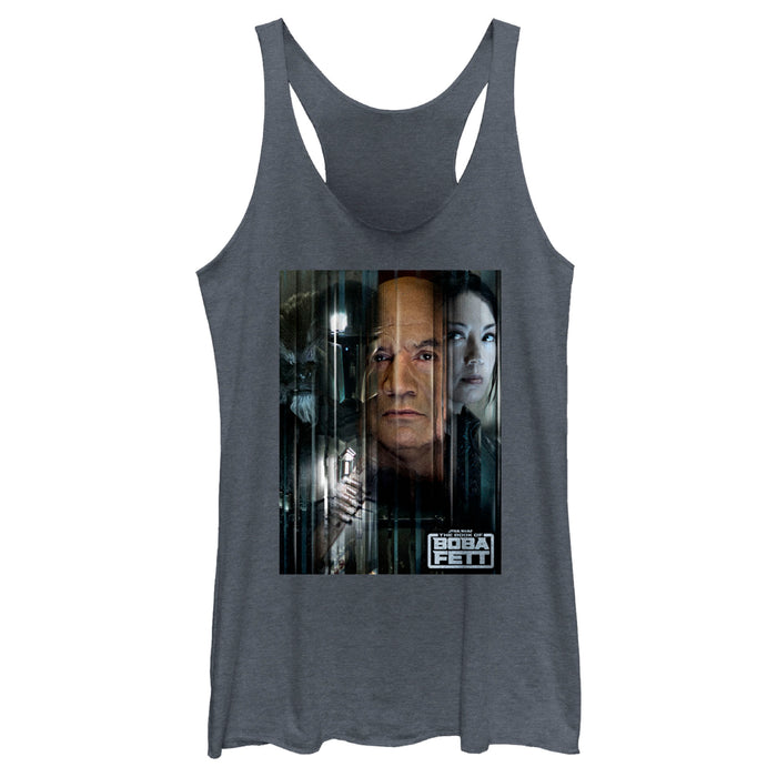 fifth sun Women's Star Wars: The Book of Boba Fett Faces Of Heroes On Tatooine Racerback Tank Top