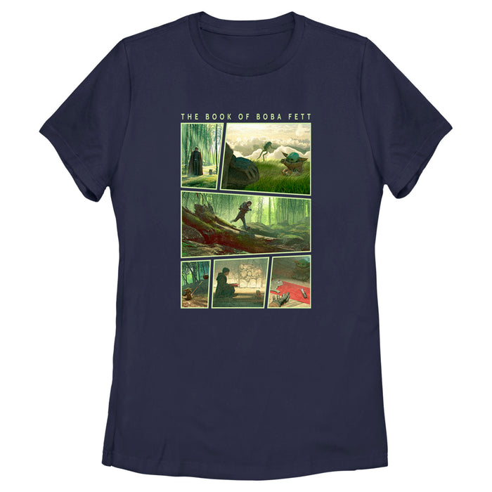 fifth sun Women's Star Wars: The Book of Boba Fett Grogu Force Training With Luke Skywalker T-Shirt