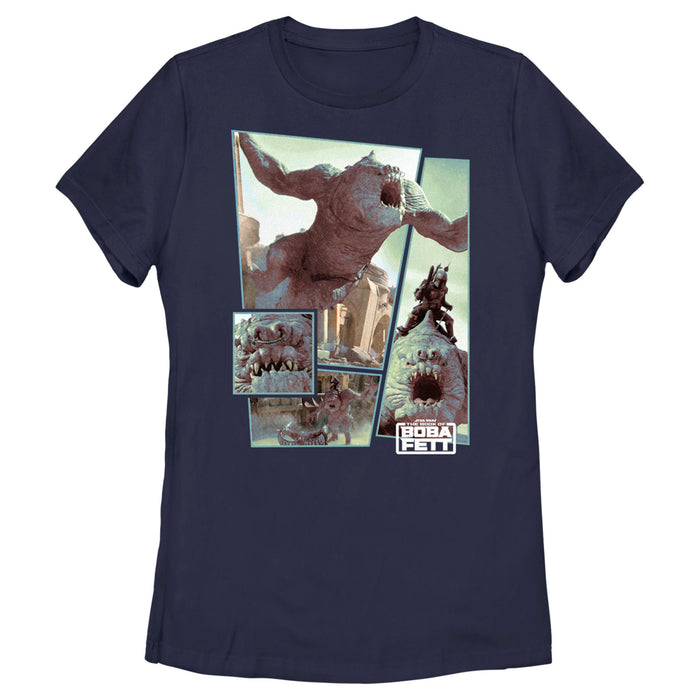 fifth sun Women's Star Wars: The Book of Boba Fett Rancor Attack T-Shirt