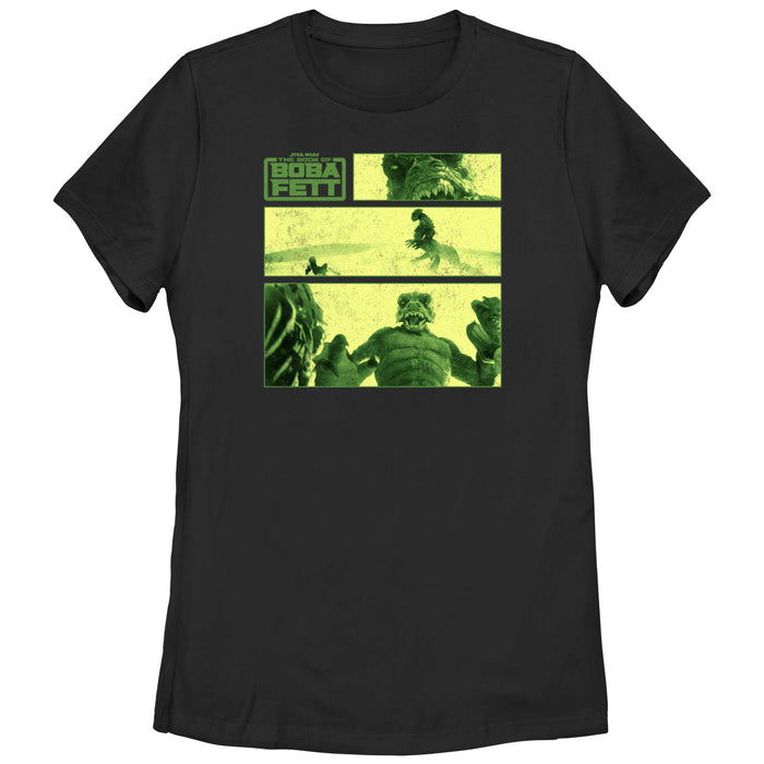 fifth sun Women's Star Wars: The Book of Boba Fett Sand Creature Panel T-Shirt