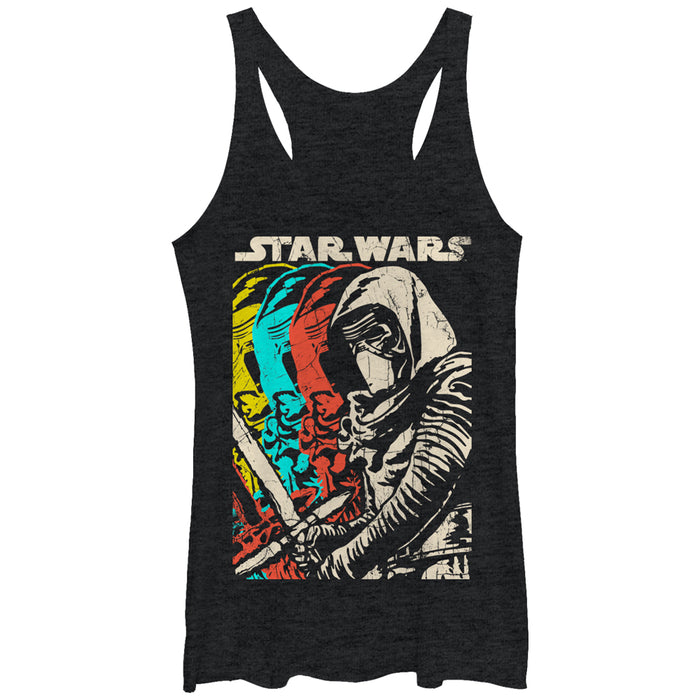 fifth sun Women's Star Wars The Force Awakens Kylo Ren Copies Racerback Tank Top