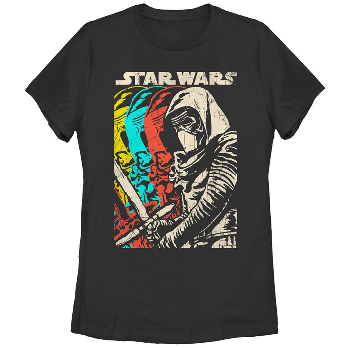 fifth sun Women's Star Wars The Force Awakens Kylo Ren Copies T-Shirt