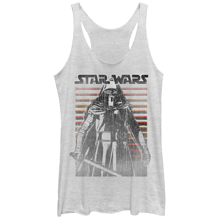 fifth sun Women's Star Wars The Force Awakens Kylo Ren Distressed Racerback Tank Top