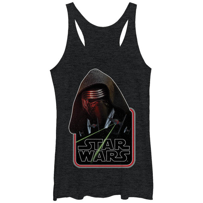 fifth sun Women's Star Wars The Force Awakens Kylo Ren TIE Fighter Racerback Tank Top