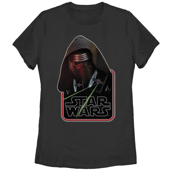 fifth sun Women's Star Wars The Force Awakens Kylo Ren TIE Fighter T-Shirt