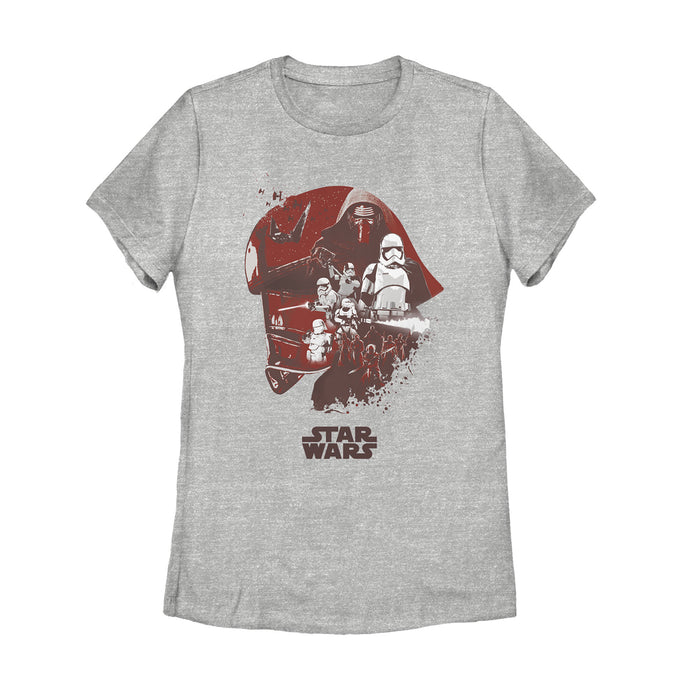 fifth sun Women's Star Wars The Last Jedi Captain Phasma Helmet T-Shirt
