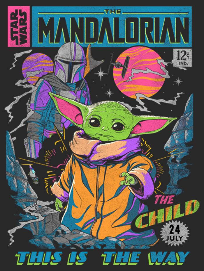 Fifth Sun Women's Star Wars: The Mandalorian 12 Cents Retro Comic T-Shirt