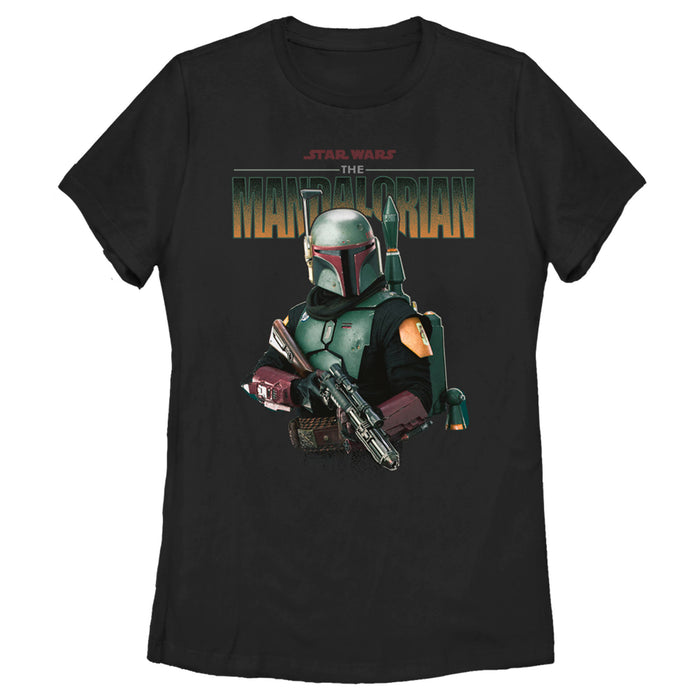fifth sun Women's Star Wars: The Mandalorian Boba Fett Armored Up T-Shirt