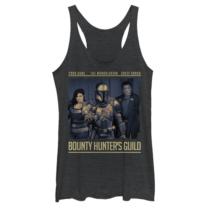 fifth sun Women's Star Wars: The Mandalorian Bounty Hunter's Guild Racerback Tank Top
