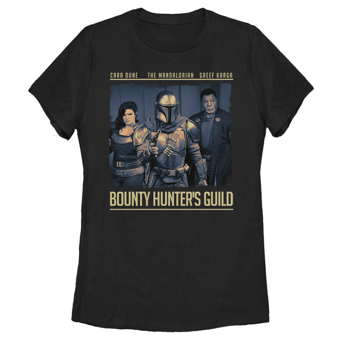 fifth sun Women's Star Wars: The Mandalorian Bounty Hunter's Guild T-Shirt