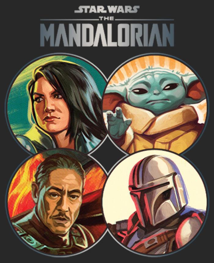 Fifth Sun Women's Star Wars: The Mandalorian Character Frame T-Shirt