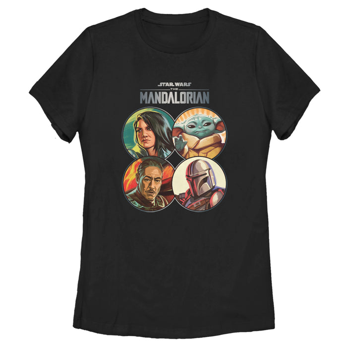 fifth sun Women's Star Wars: The Mandalorian Character Frame T-Shirt