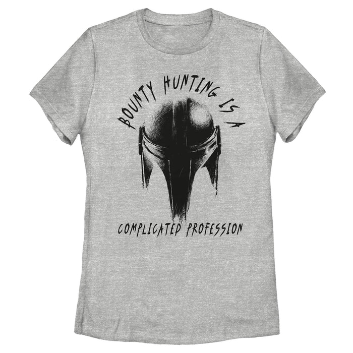 fifth sun Women's Star Wars: The Mandalorian Complicated Profession T-Shirt