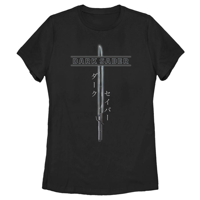 fifth sun Women's Star Wars: The Mandalorian Darksaber Katakana T-Shirt