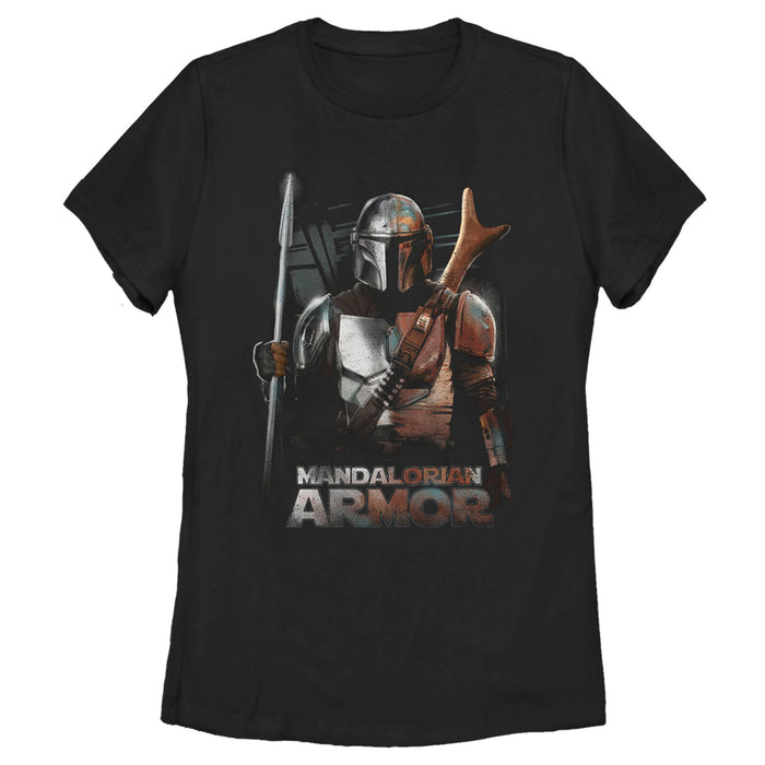 fifth sun Women's Star Wars: The Mandalorian Din Djarin Beskar Armor T-Shirt