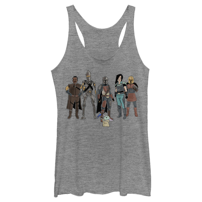 fifth sun Women's Star Wars: The Mandalorian Farewell on Nevarro Racerback Tank Top