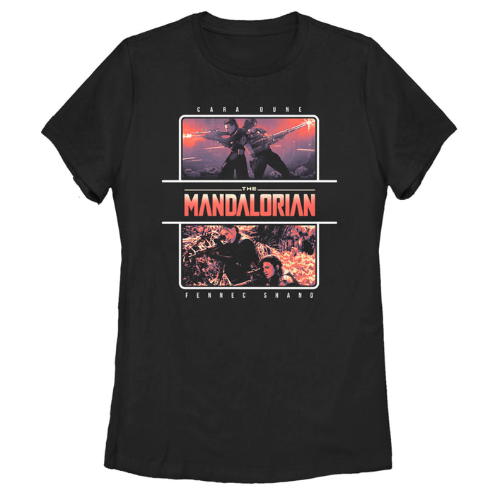fifth sun Women's Star Wars: The Mandalorian Female Duo T-Shirt