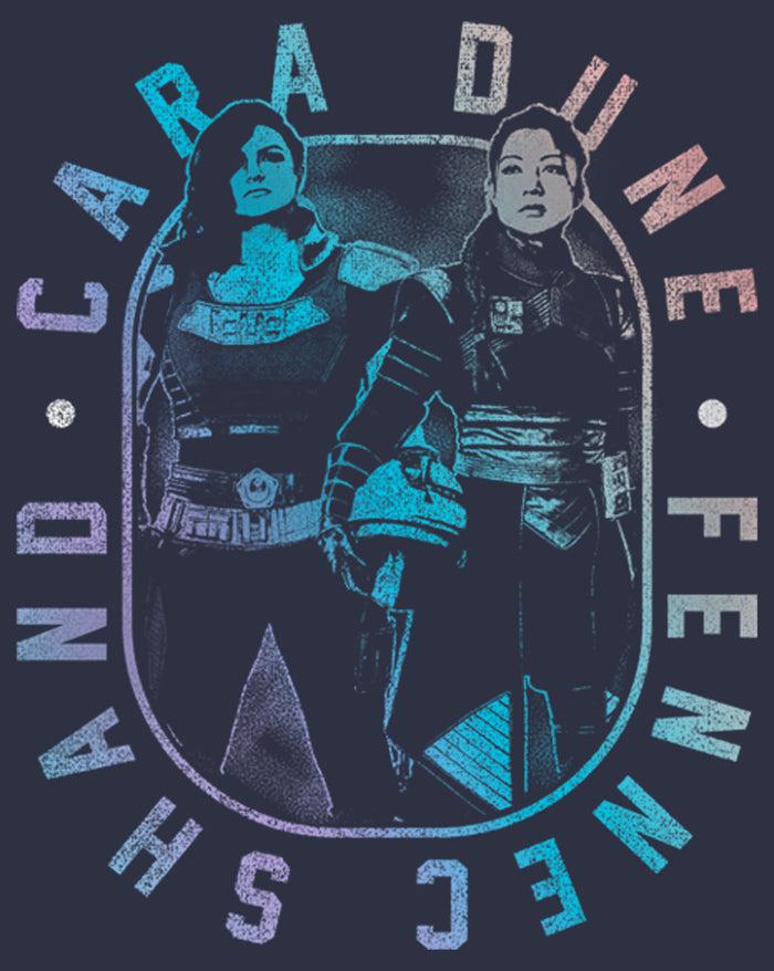 Fifth Sun Women's Star Wars: The Mandalorian Female Mercenaries Gradient T-Shirt