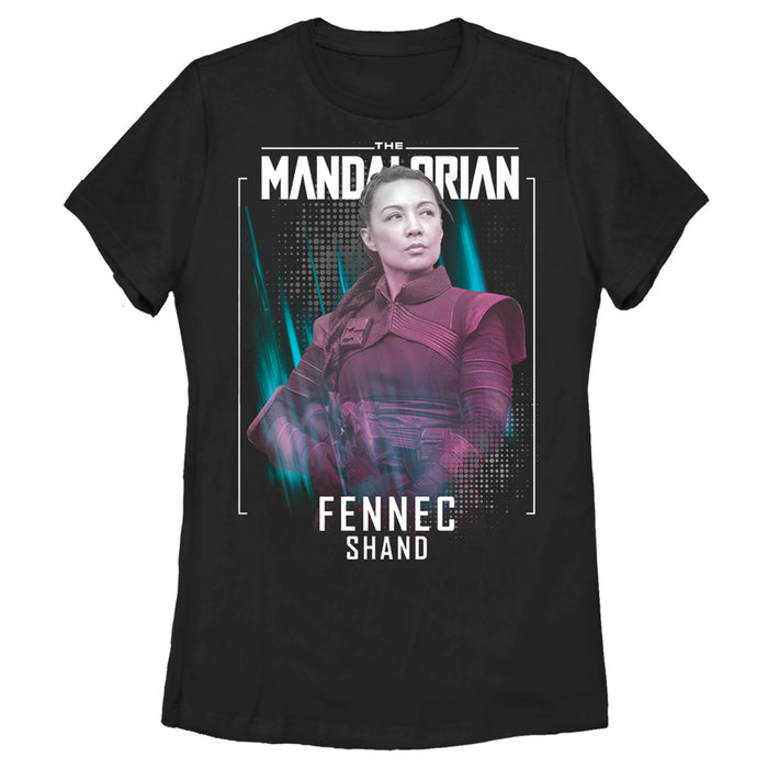 fifth sun Women's Star Wars: The Mandalorian Fennec Shand Female Assassin T-Shirt