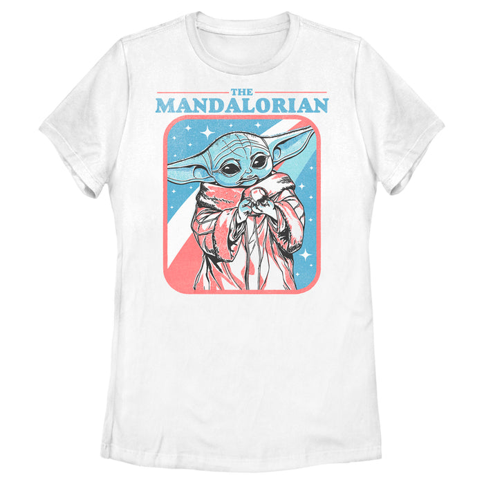fifth sun Women's Star Wars: The Mandalorian Fourth of July Grogu Stars and Stripes T-Shirt