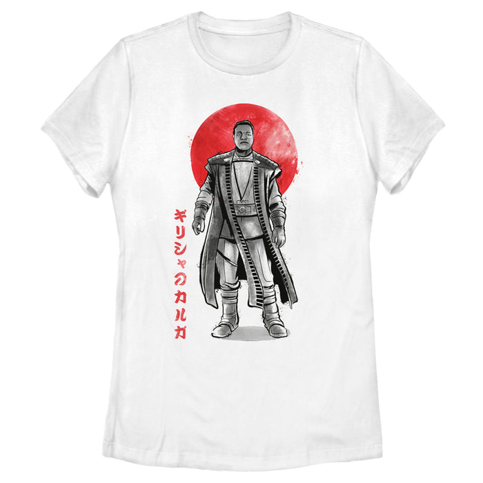 fifth sun Women's Star Wars: The Mandalorian Greef Karga Watercolor Portrait T-Shirt