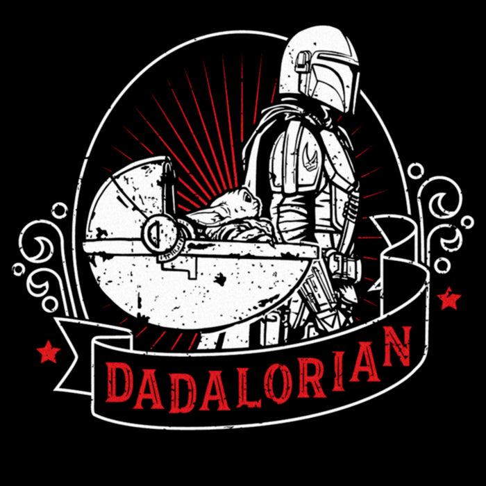 Fifth Sun Women's Star Wars: The Mandalorian Grogu And Din Djarin Dadalorian Cradle Sketch T-Shirt