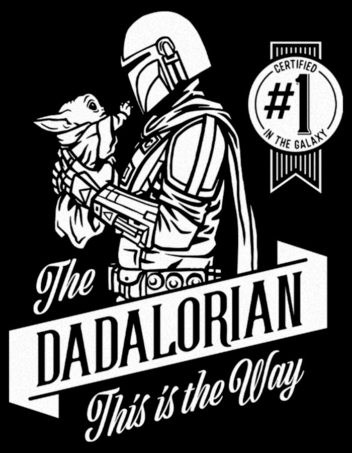 Fifth Sun Women's Star Wars: The Mandalorian Grogu And Din Djarin The Dadalorian This Is The Way T-Shirt