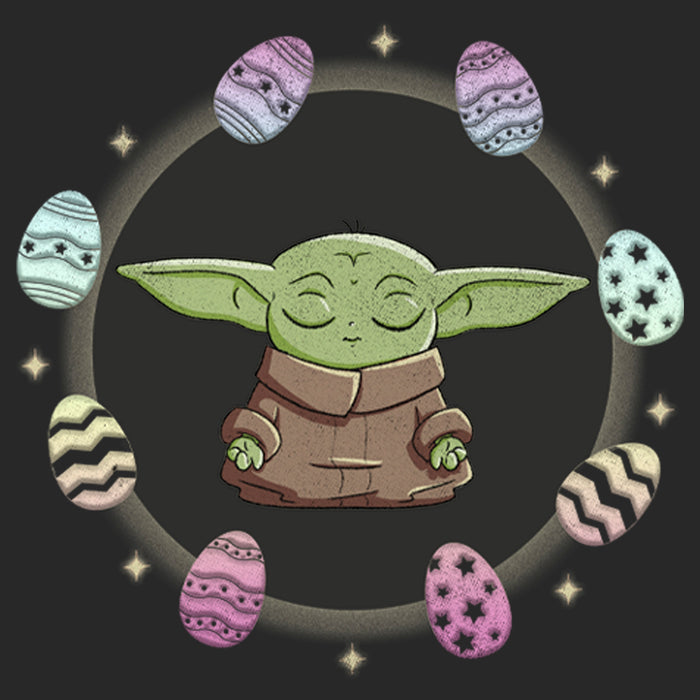 Fifth Sun Women's Star Wars: The Mandalorian Grogu Easter Egging Around T-Shirt