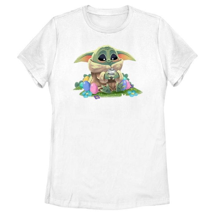 fifth sun Women's Star Wars: The Mandalorian Grogu Easter Egg Collector T-Shirt
