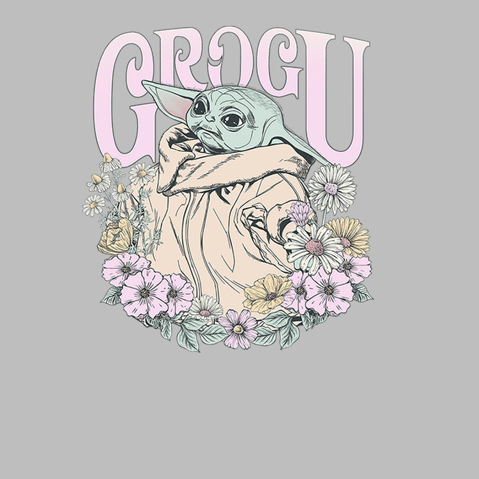 Fifth Sun Women's Star Wars: The Mandalorian Grogu Flower Child T-Shirt