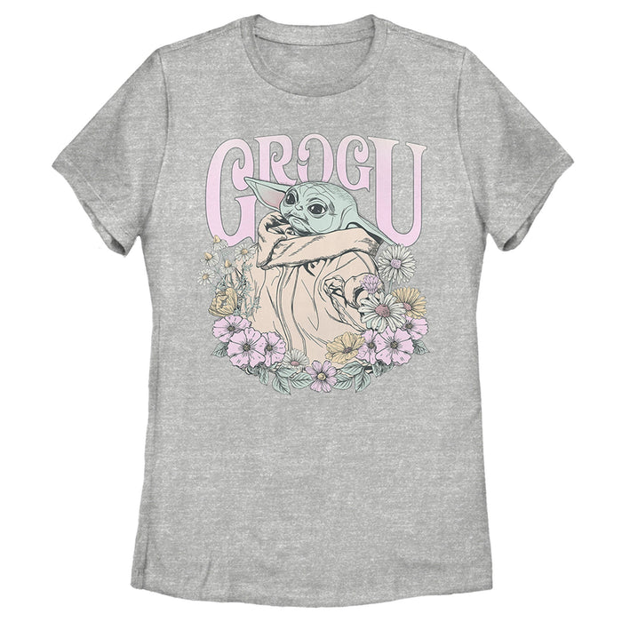 fifth sun Women's Star Wars: The Mandalorian Grogu Flower Child T-Shirt