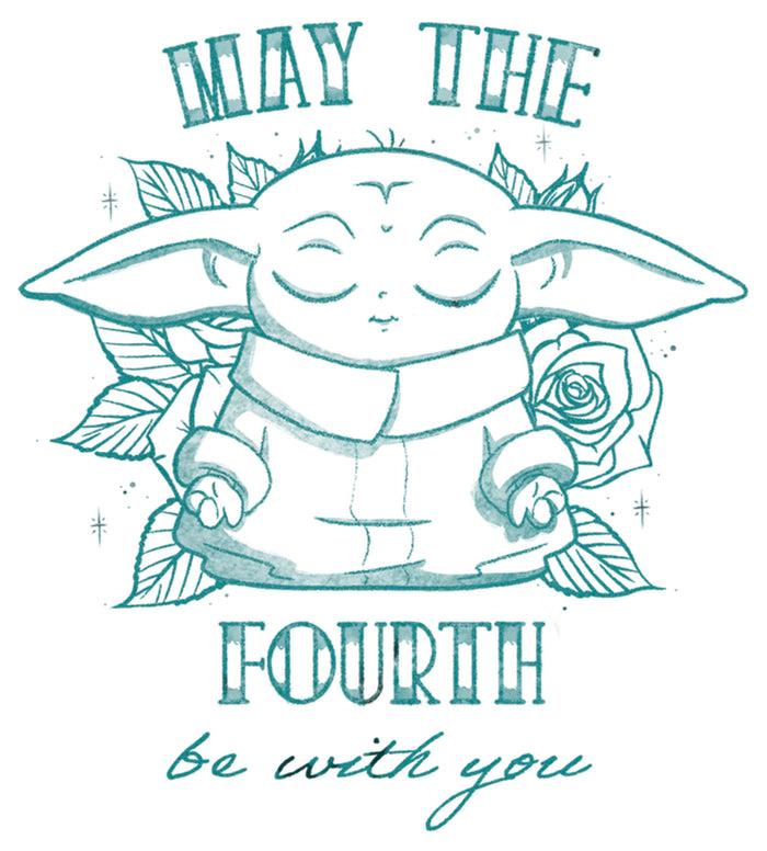 Fifth Sun Women's Star Wars: The Mandalorian Grogu May The Fourth Be With You T-Shirt