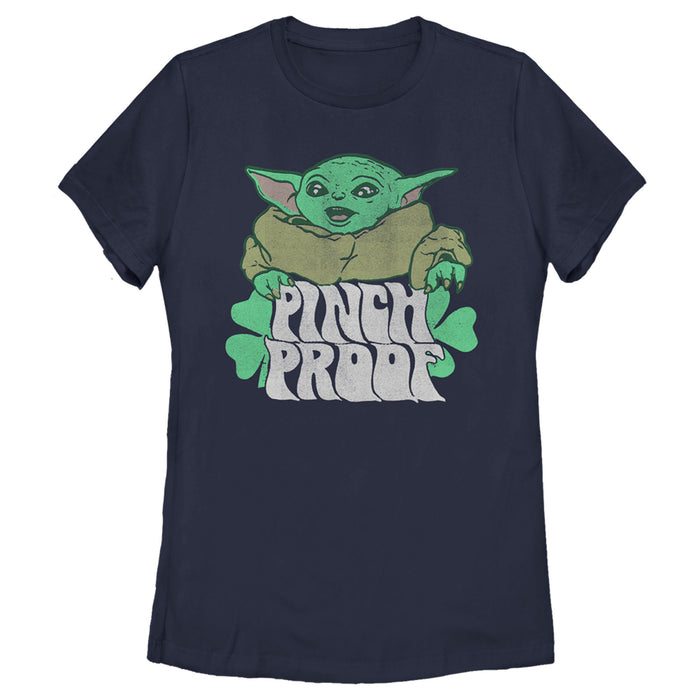 fifth sun Women's Star Wars: The Mandalorian Grogu St. Patrick's Day Pinch Proof T-Shirt