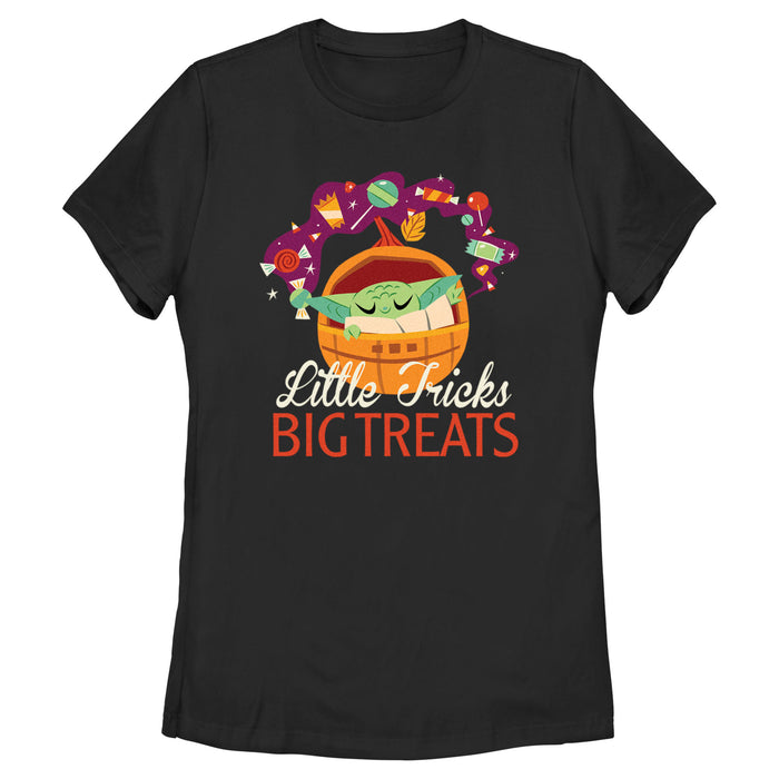 fifth sun Women's Star Wars: The Mandalorian Halloween Grogu Big Treats T-Shirt