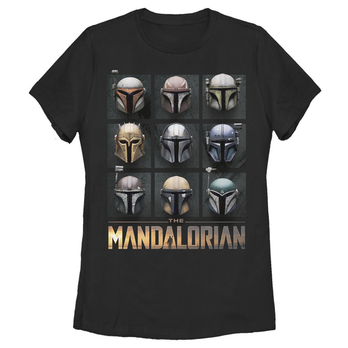 fifth sun Women's Star Wars: The Mandalorian Helmet Box Up T-Shirt