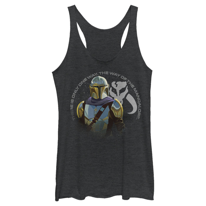 fifth sun Women's Star Wars: The Mandalorian Mandalore Way Racerback Tank Top
