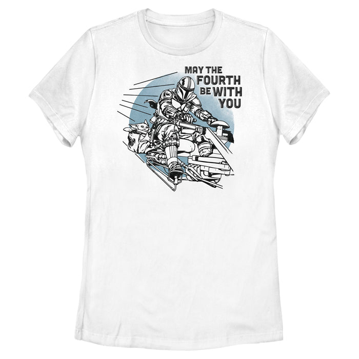 fifth sun Women's Star Wars: The Mandalorian May the Fourth Be With You T-Shirt