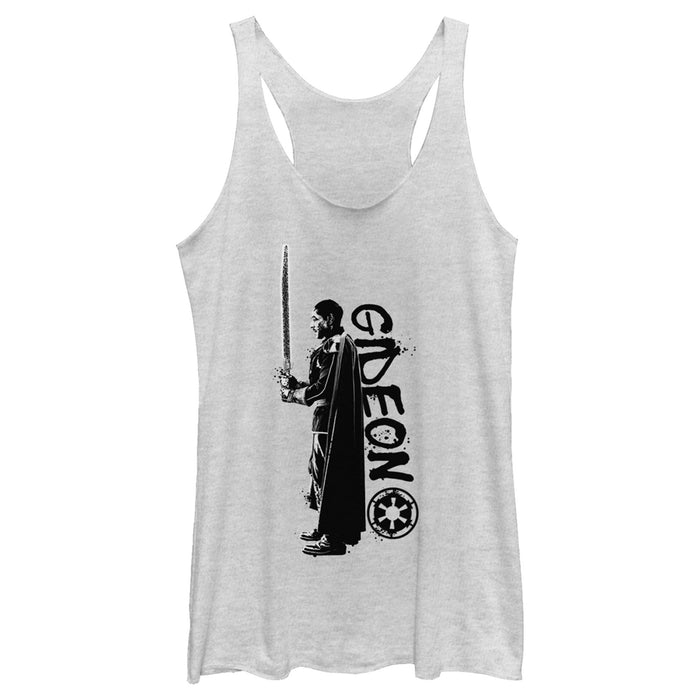 fifth sun Women's Star Wars: The Mandalorian Moff Gideon Racerback Tank Top